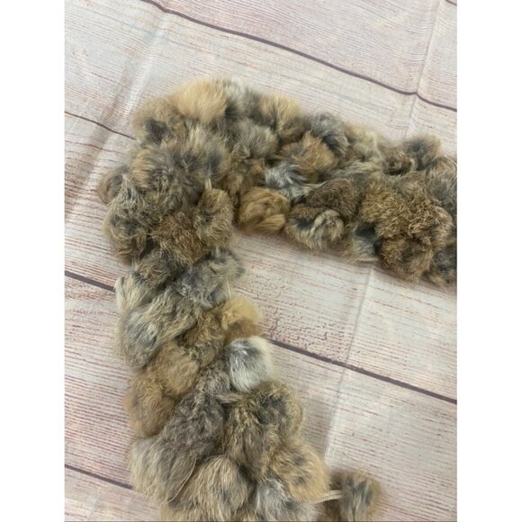 Unbranded Vintage Women's Genuine Rabbit Fur Bauble Stole - OS - Picture 7 of 9